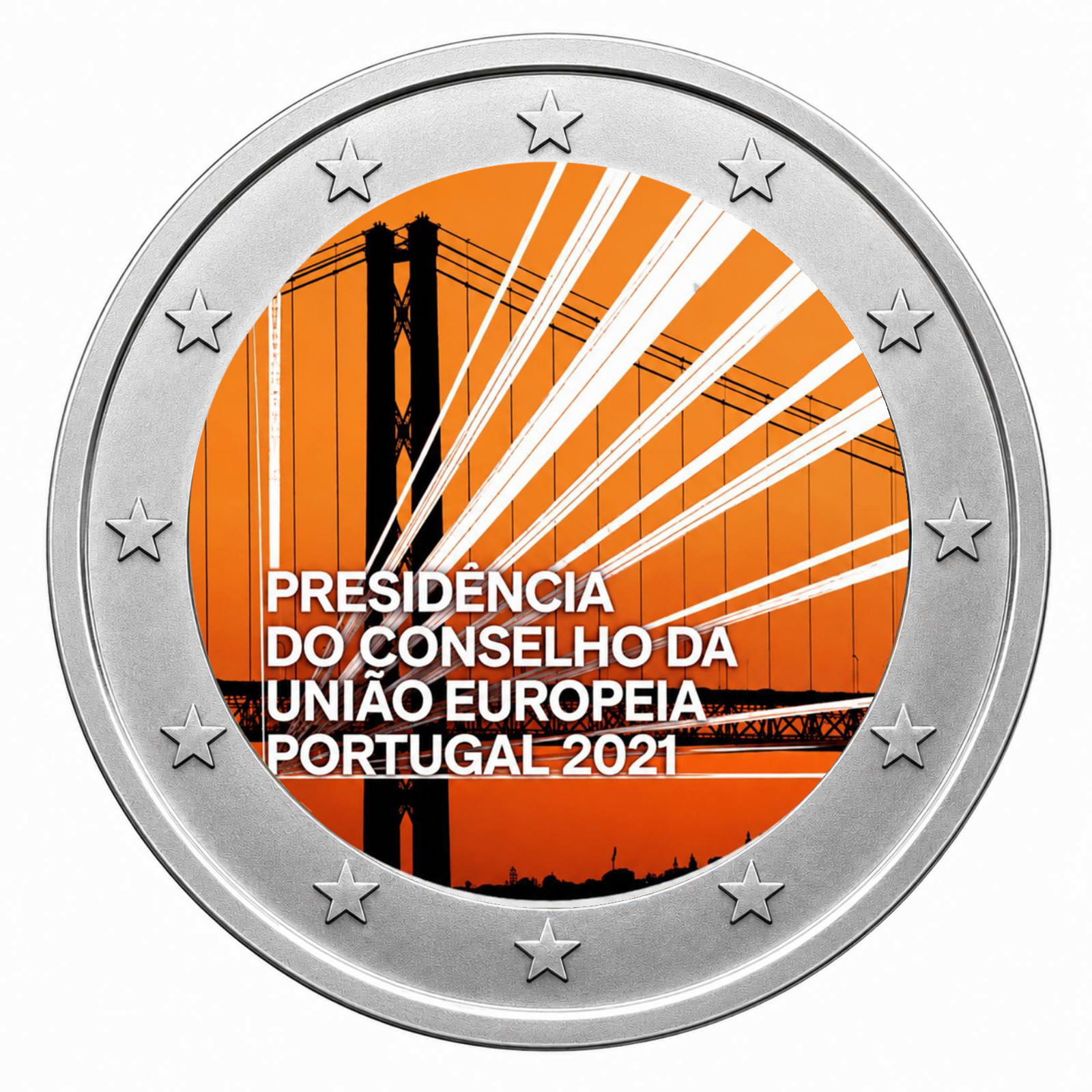 2 Euros Presidency European Union (Coloured)